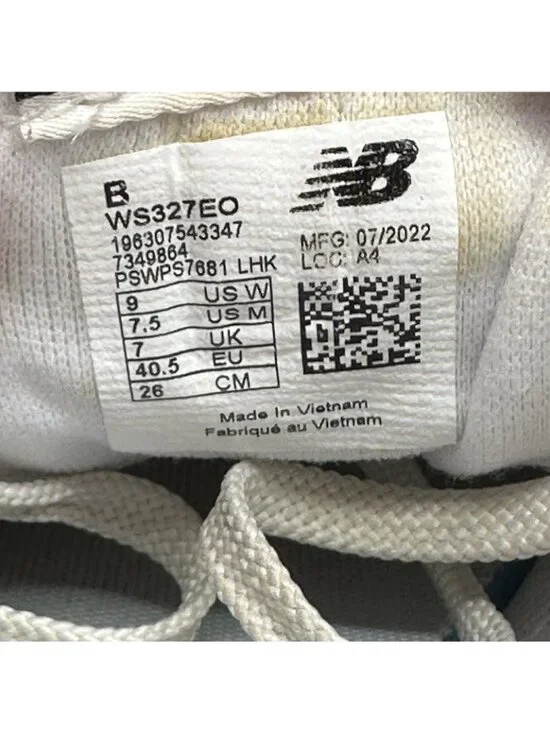 Womens Size 9 (B) New Balance 327 Shoes Sea Salt Athletic Lace-Up Sneakers - Picture 9 of 9